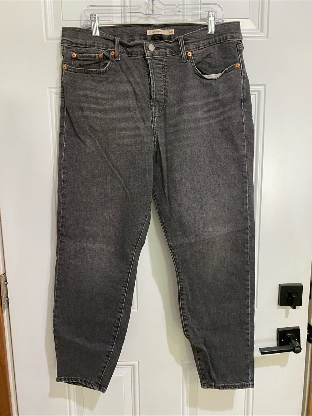 Levi's Black Washed Skinny Jeans